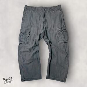 Outdoor Life Men Cargo Pants Size 40x30 100 % Cotton Durable Outdoor Hiking M09